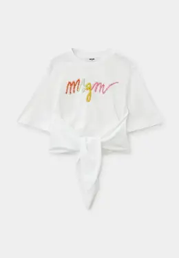 MSGM Kids: Белая футболка