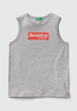 United Colors of Benetton: Серая майка 