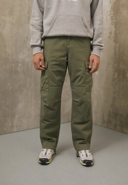 Carhartt WIP: Зелёные брюки 