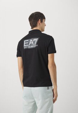 EA7 EMPORIO ARMANI: Чёрное поло