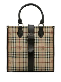 Burberry Pre-Owned: Коричневая сумка-шоппер