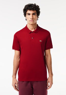 Lacoste: Бордовая рубашка 