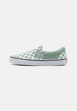 Vans: Зелёные мокасины  Classic