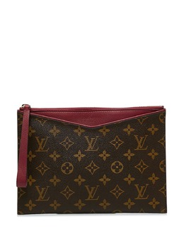 Louis Vuitton Pre-Owned: Коричневый клатч