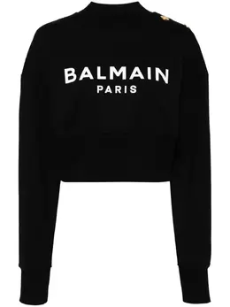 Balmain: Свитшот с принтом