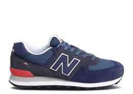 New Balance: Синие кроссовки  574