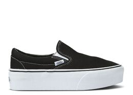 Vans: Чёрные кроссовки  Classic Slip On