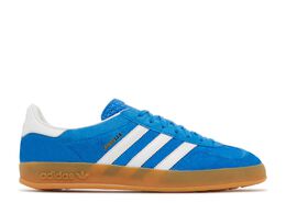 Adidas: Голубые кроссовки Gazelle Indoor