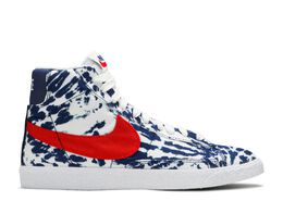 Nike: Синие кроссовки  Blazer Mid