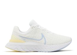 Nike: Белые кроссовки  React Infinity Run Flyknit