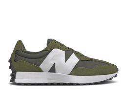 New Balance: Зелёные кроссовки  327
