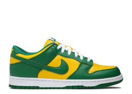 Nike: Зелёные кроссовки  Dunk Low SP