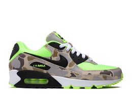 Nike: Зелёные кроссовки  Air Max 90