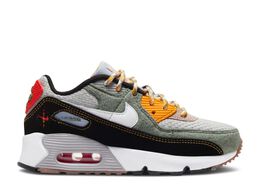 Nike: Зелёные кроссовки  Air Max 90