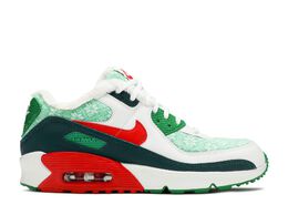 Nike: Зелёные кроссовки  Air Max 90