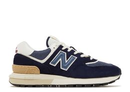 New Balance: Синие кроссовки  574