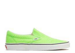 Vans: Зелёные кроссовки  Classic Slip On