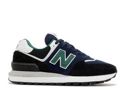 New Balance: Синие кроссовки  574