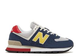 New Balance: Голубые кроссовки  574