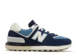 New Balance: Синие кроссовки 574