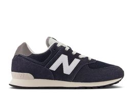 New Balance: Синие кроссовки  574