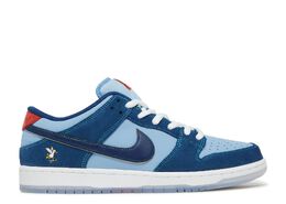 Nike: Синие кроссовки  Dunk Low