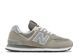 New Balance: Серые кроссовки Core