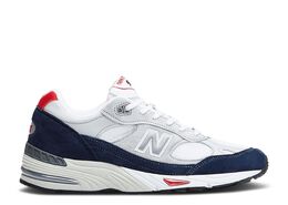 New Balance: Голубые кроссовки  991