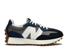 New Balance: Серые кроссовки  327