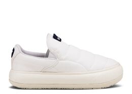 PUMA: Белые кроссовки  Suede Mayu