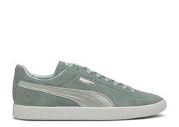 PUMA: Серебристые кроссовки  Suede