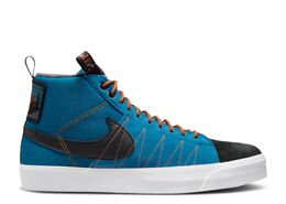 Nike: Синие кроссовки  Blazer Mid Premium