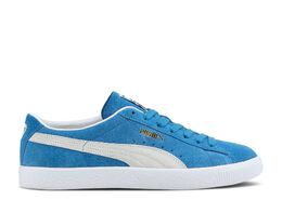 PUMA: Голубые кроссовки  Suede