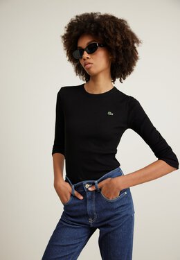 Lacoste: Чёрная футболка 