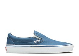 Vans: Синие кроссовки  Classic Slip On