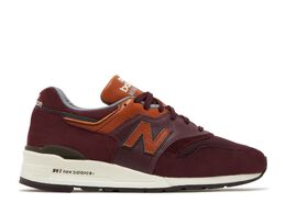 New Balance: Бордовые кроссовки  997