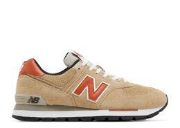 New Balance: Коричневые кроссовки  574