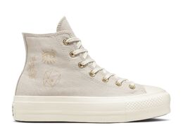 Converse: Золотые кроссовки  Chuck Taylor All Star Lift