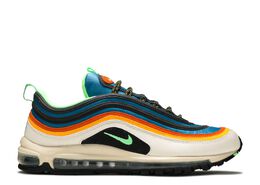 Nike: Зелёные кроссовки  Air Max 97