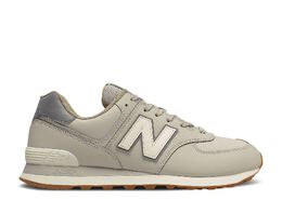 New Balance: Серые кроссовки  574