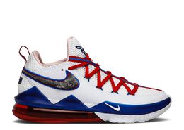 Nike: Белые кроссовки  Lebron 17 Low