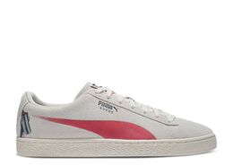 PUMA: Белые кроссовки  Suede