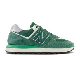 New Balance: Зелёные кроссовки 574