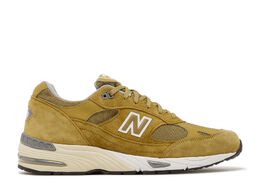 New Balance: Зелёные кроссовки  991