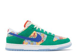 Nike: Зелёные кроссовки  Dunk Low