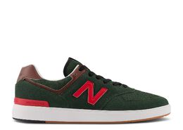 New Balance: Зелёные кроссовки  574