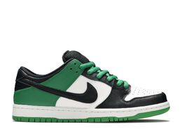 Nike: Зелёные кроссовки Dunk Low Pro SB