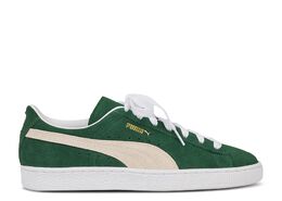 PUMA: Зелёные кроссовки  Suede