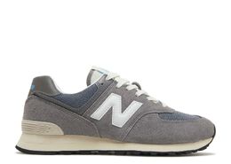 New Balance: Серые кроссовки  574