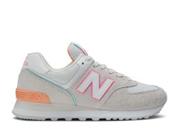New Balance: Серые кроссовки  574